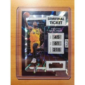 2021-2022 Panini Contenders Semifinal Ticket #41 Donovan Mitchell Serial #44/99